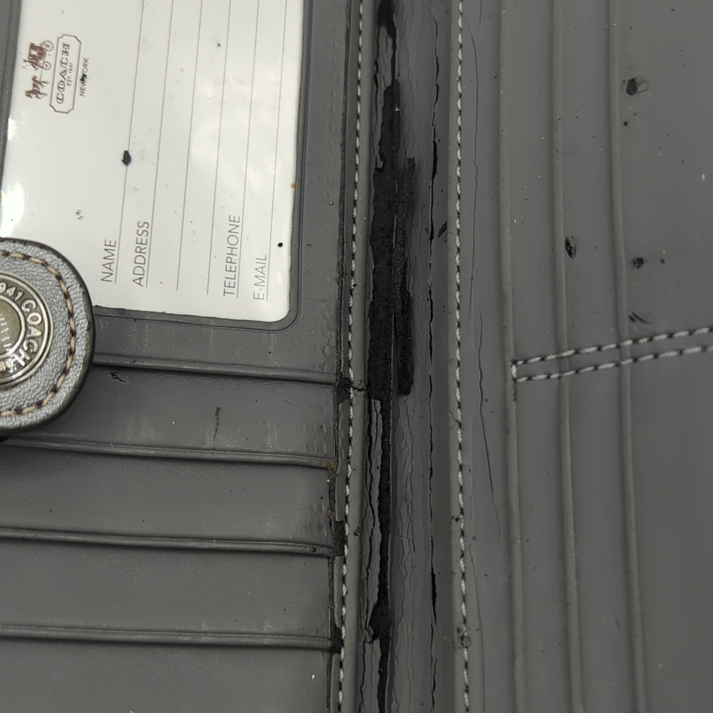 Coach Silver Long Wallet - Picture 4 of 8